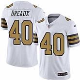 Nike Men & Women & Youth Saints 40 Delvin Breaux White Color Rush Limited Jersey,baseball caps,new era cap wholesale,wholesale hats